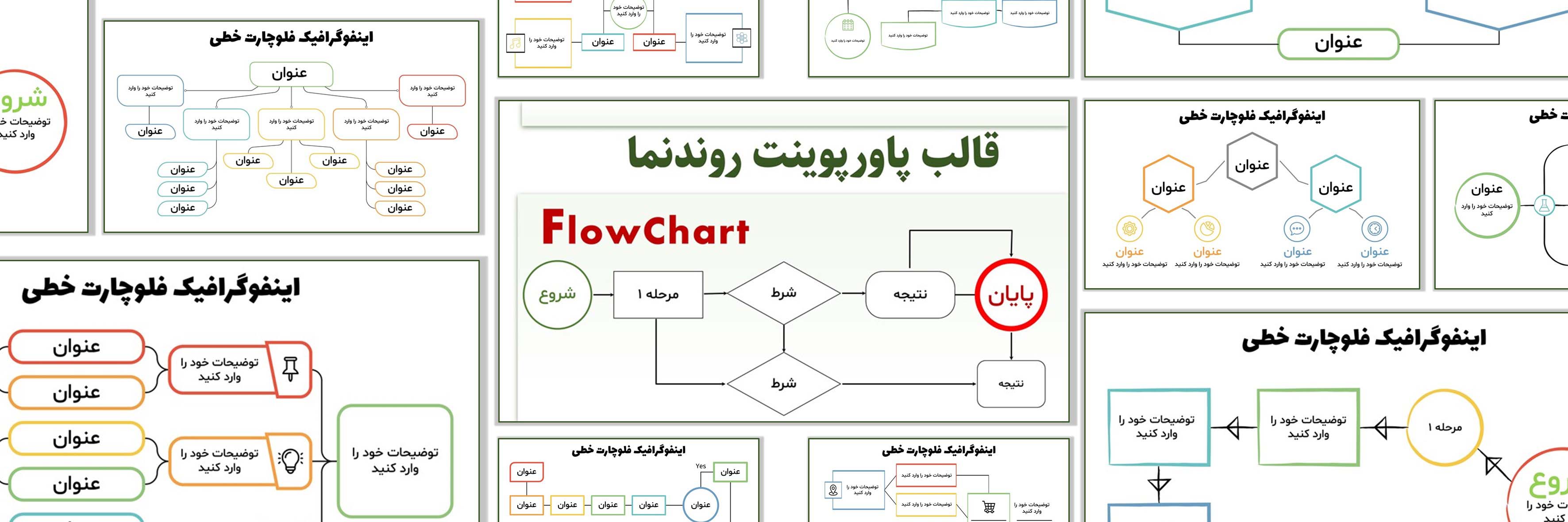 قالب پاورپوینت فلوچارت | طراحی حرفه‌ای روندنماها با 30 اسلاید آماده-دانلود رایگان دموی قالب پاورپوینت فلوچارت | طراحی حرفه ای روندنماها