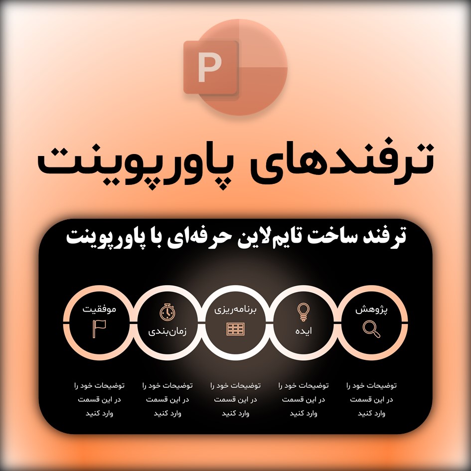 ترفند ساخت تایم لاین حرفه‌ای در پاورپوینت | از صفر تا صد