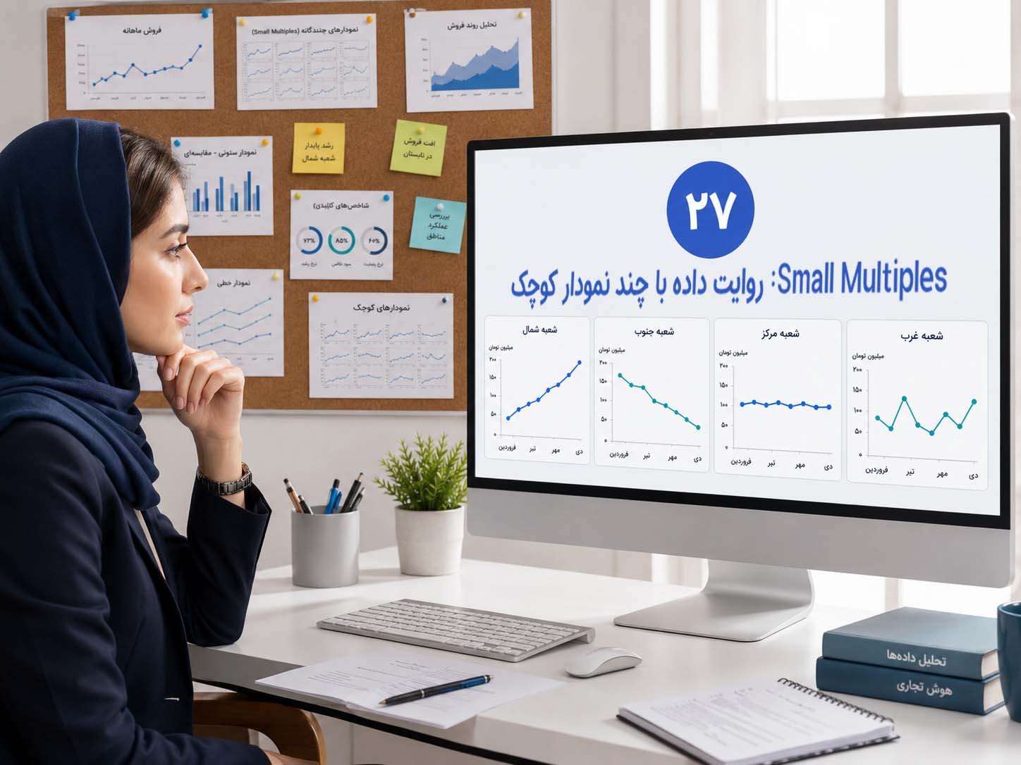 Small Multiples: روایت داده با چند نمودار کوچک