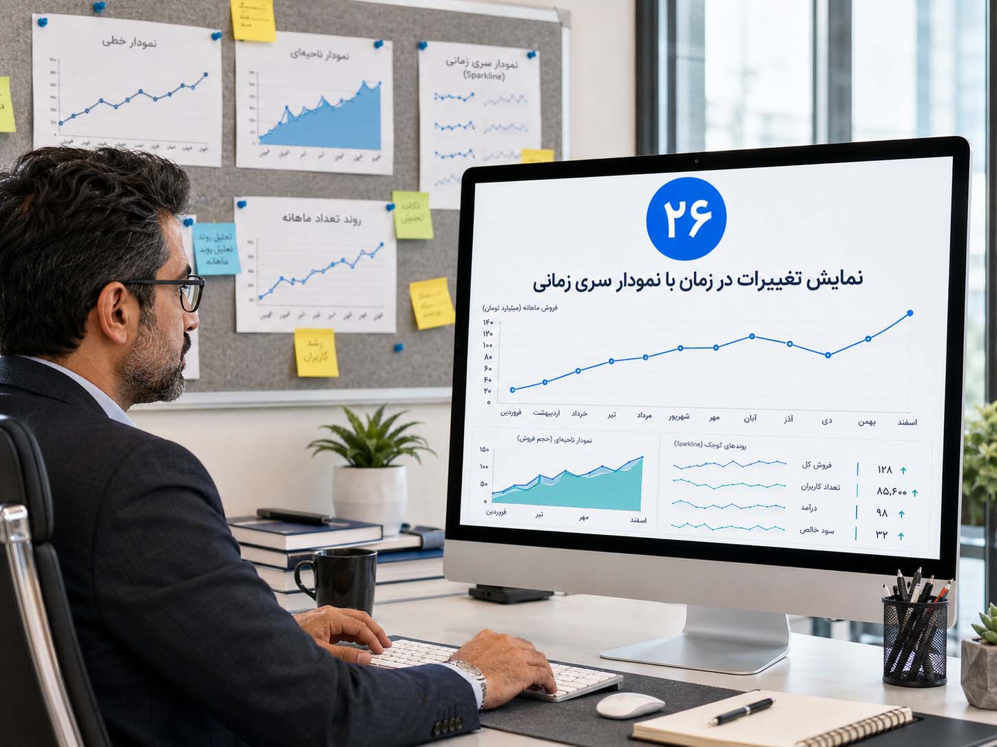 نمایش تغییرات در زمان با نمودار سری زمانی